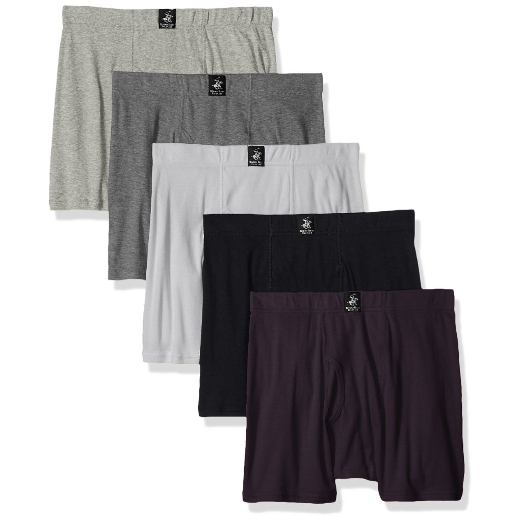 SZ L, Beverly Hills Polo Club Men's 5 Pack Comfort Boxer Brief