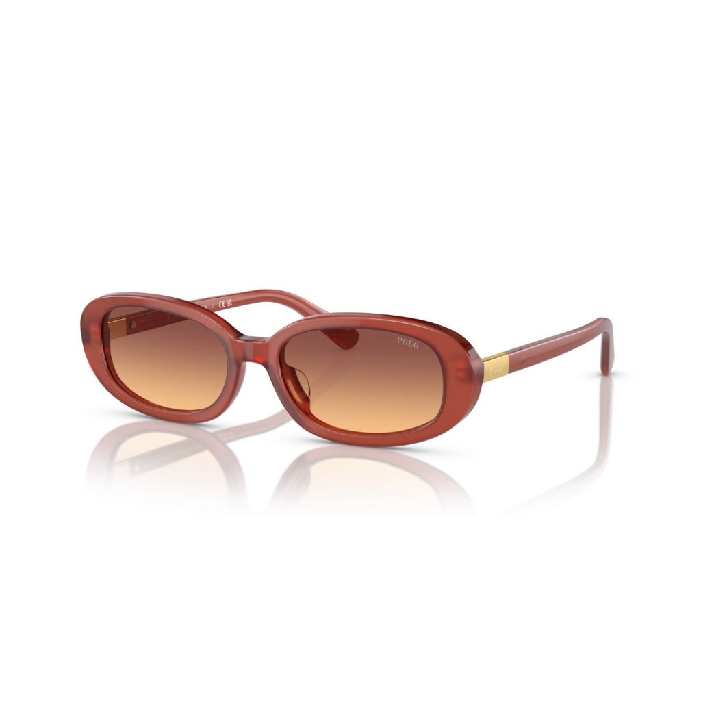 Polo Ralph Lauren PH4198U Women's Sunglasses - Opal Cognac Frame/Orange Lenses