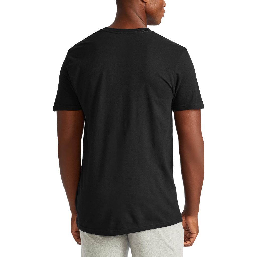 SZ L, POLO RALPH LAUREN Classic Fit Undershirt w/Wicking 3-Pack V-Necks 3 | Black
