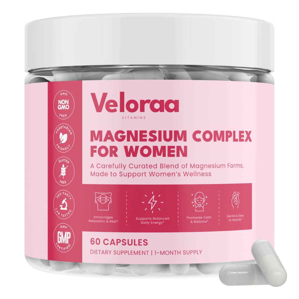 Premium Magnesium Complex for Women 60 Capsules | Complete 3-in-1