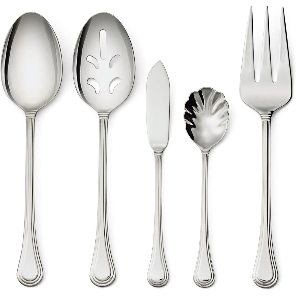 HENCKELS 65-Piece Astley Flatware Set, Silver