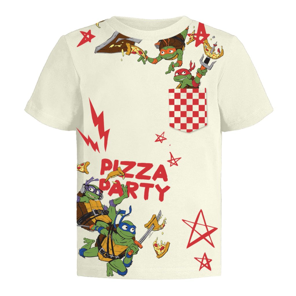 SZ 10, TMNT Ninja Turtles T-Shirt Outfit Boy Tee Toddlers Birthday to Kids Clothes