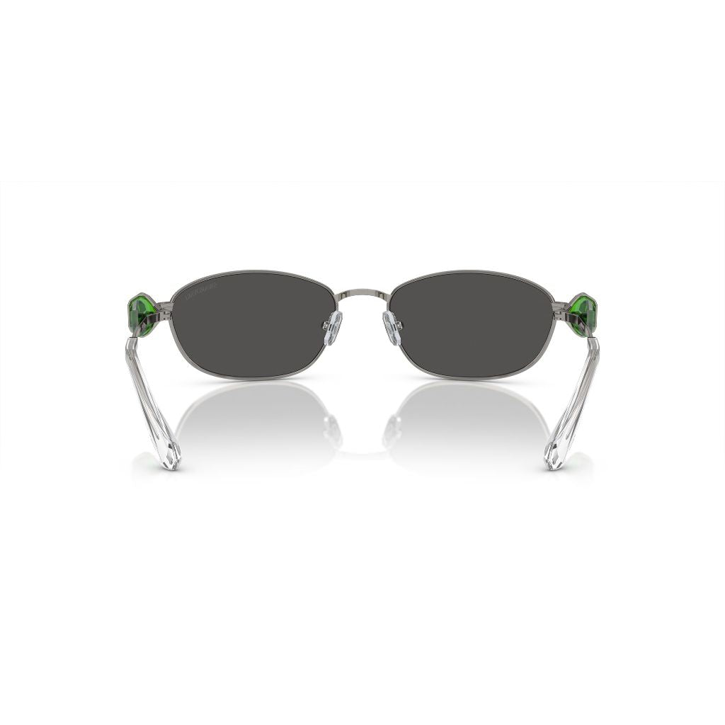 Swarovski SK7010 Sunglasses, Gunmetal/Dark Gray, 59 mm