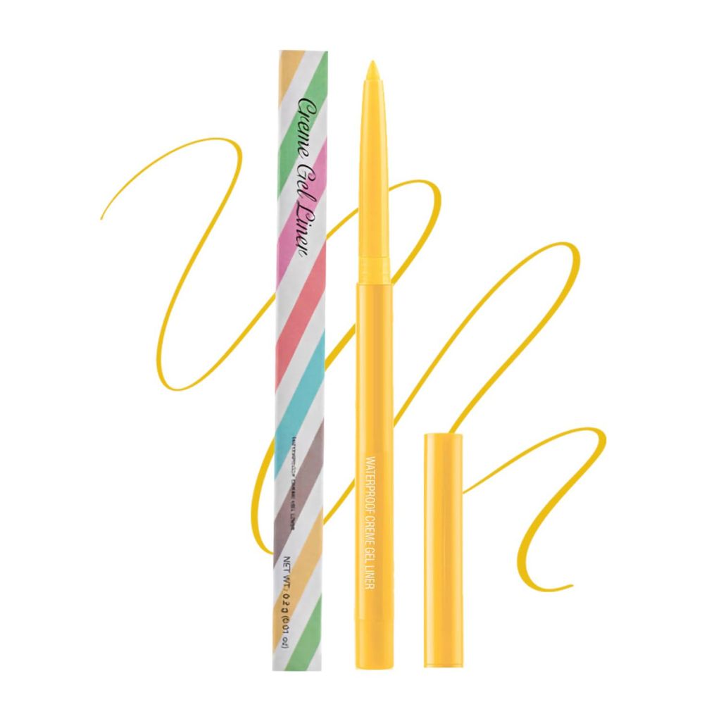 JIMYAUQIN High-Pigmented Waterproof Eyeliner Pencil, Yellow - 0.2g