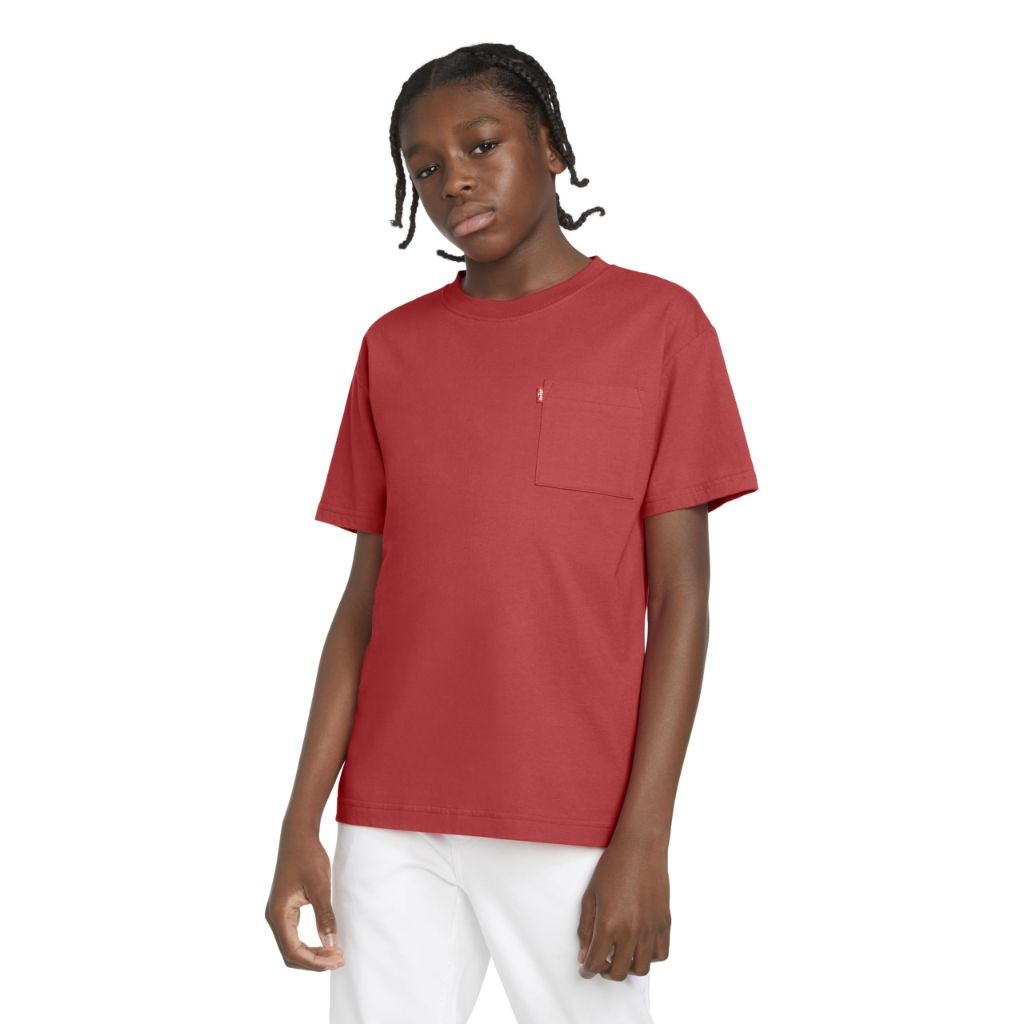 SZ 6M, Levi's®- One Pocket T-Shirt- Red