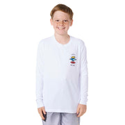 Icons Surflite UPF 50 Long Sleeve Sun Protection Rashguard White Size 16