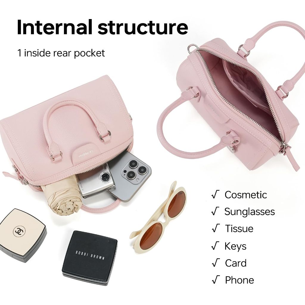 LA FESTIN Small Hobo Handbags for Women : Leather Crossbody Tote Purse Shoulder Bag Top Handle Clutch for Travel Outdoor Activities