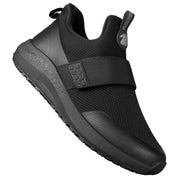 Delobi Non Slip Shoes for Men, Food Service Slip Resistant Work Shoes in Restaurant Kitchen Hospital, Breathable Lightweight Sneakers - Zapatos Antideslizantes para Hombres Black Size 7