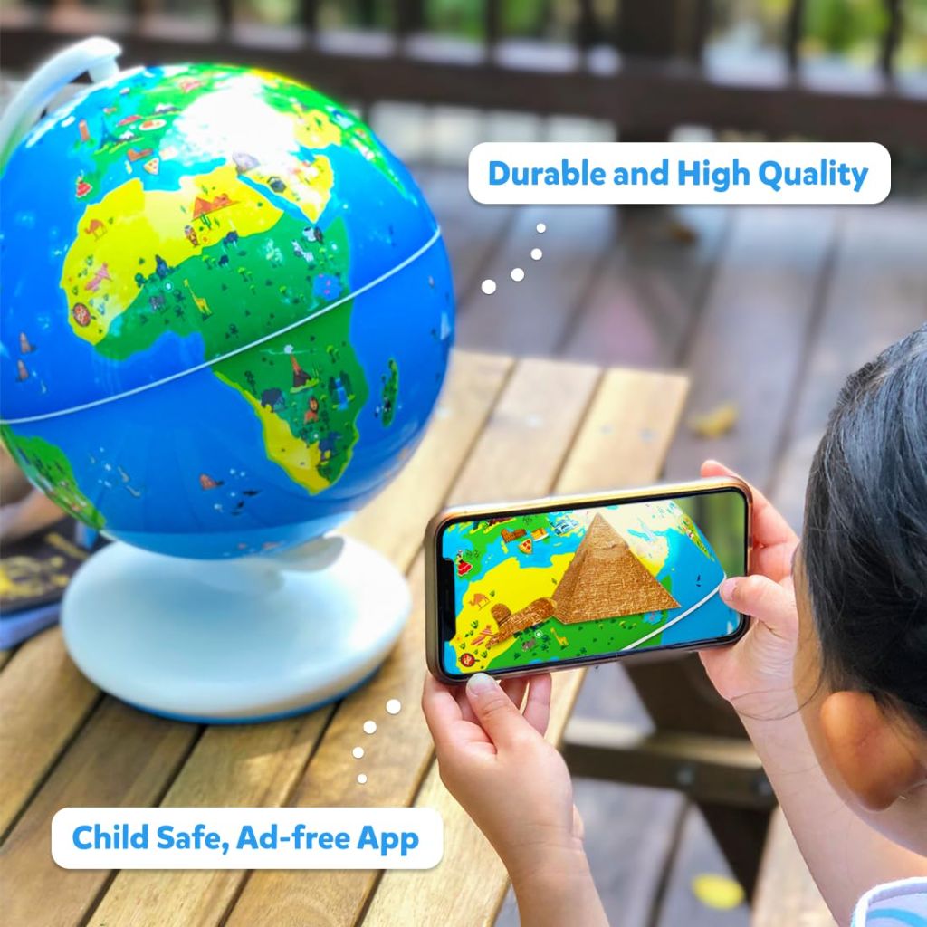 PlayShifu Globe for Kids– Orboot Earth: Interactive Kids Globe with 1000+ Facts on Animals, Places & Monuments