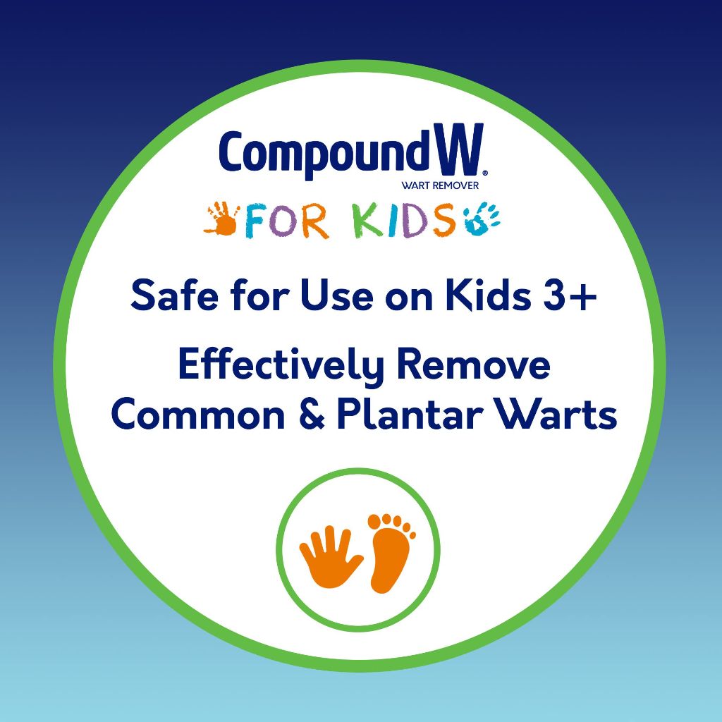 Compound W Kids One Step Wart Remover with Salicylic Acid, 10 Count