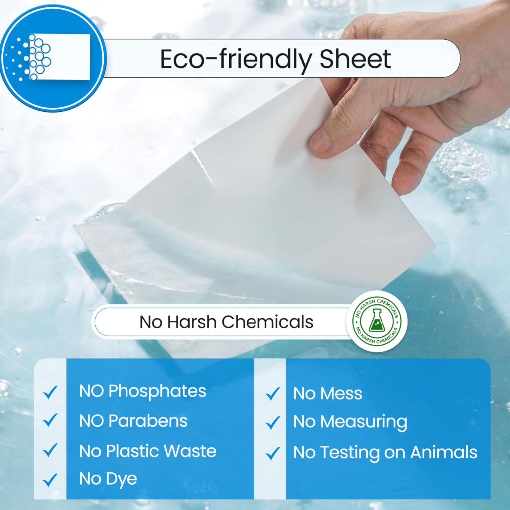 CLEAN QUEEN Laundry Detergent Sheets - 100 Loads - 50 Concentrated Detergent Sheets, Paraben Free and Hypoallergenic - Eco Friendly Laundry (Fresh Linen)