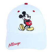 Jerry Leigh Disney Adult's Classic Mickey Mouse Baseball Cap Hat, White, One Size