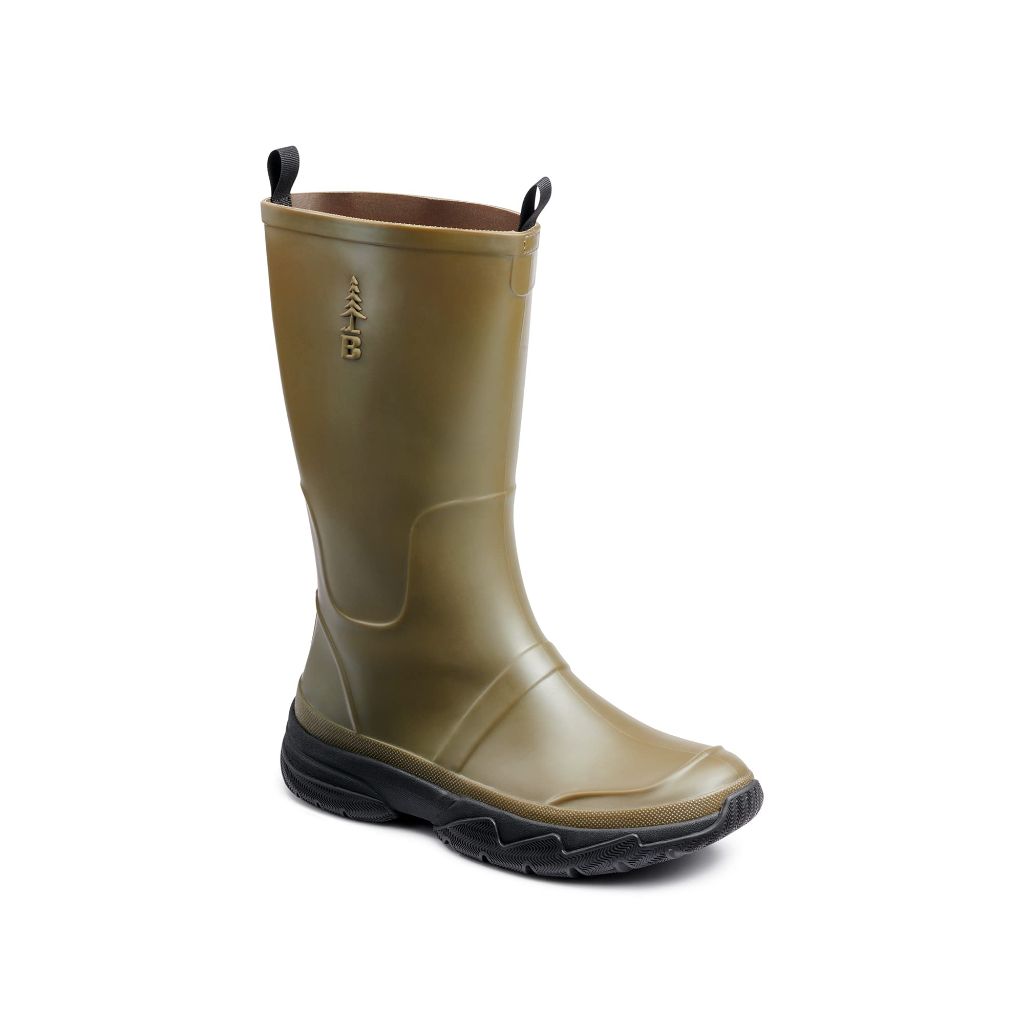 BASS OUTDOOR Men's Field Rainboot - Olive, Size 7
