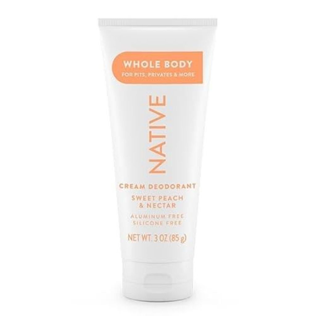 Native Whole Body Deodorant Cream - Sweet Peach & Nectar, 3 oz.