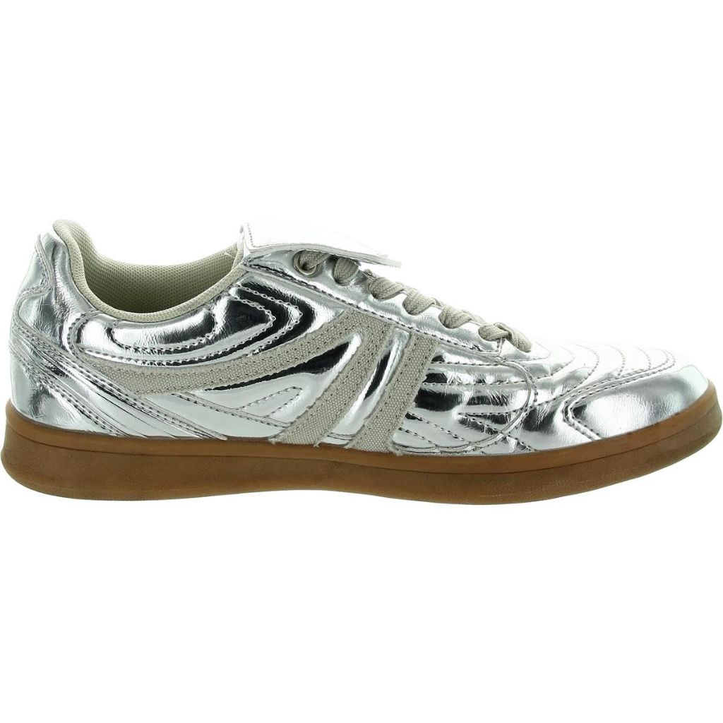 Steve Madden Women's Madrid Sneaker, Silver - size 8.5
