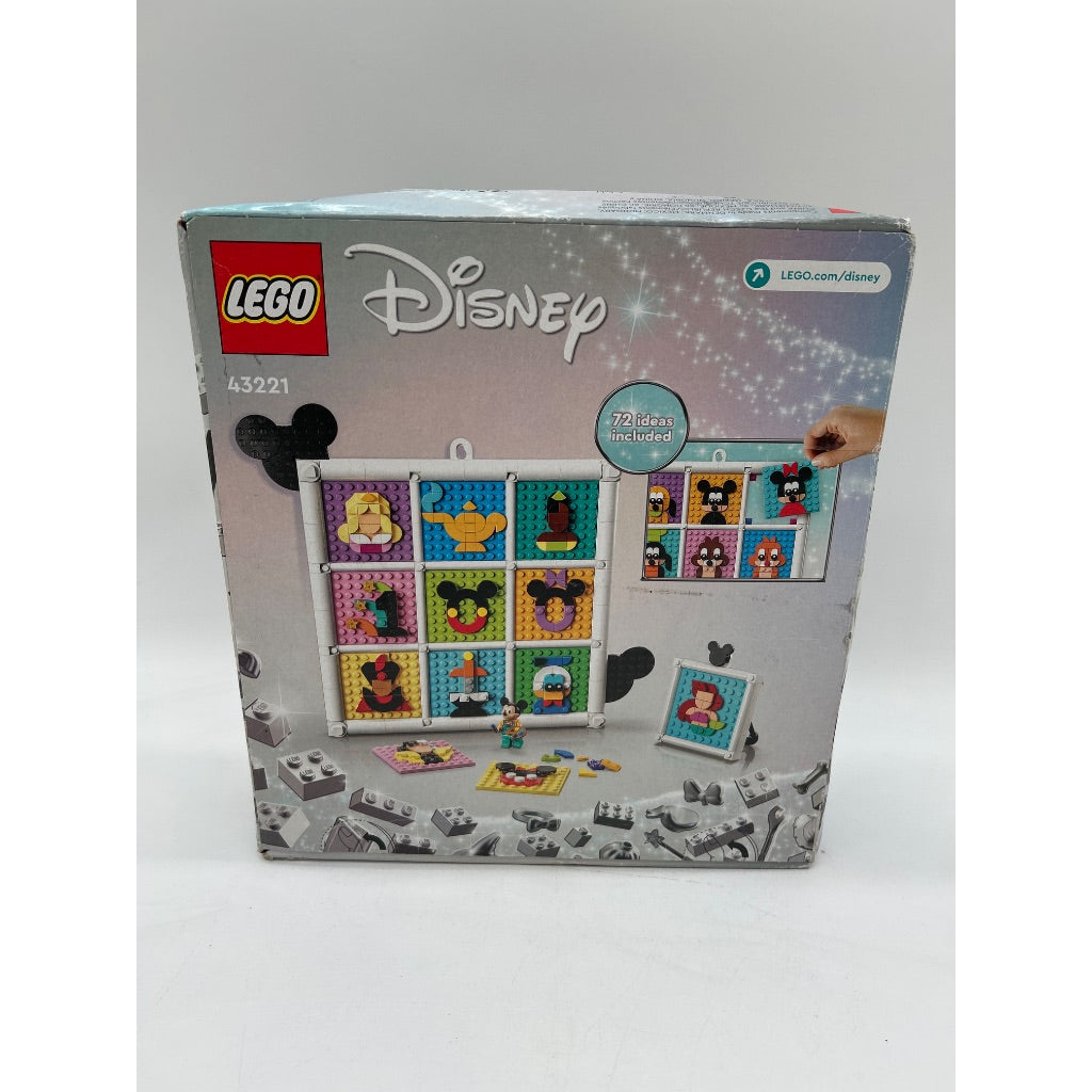 LEGO Disney Classic 100 Years of Disney Animation Icons 43221 Buildable Disney Toy with Mickey Mouse Minifigure