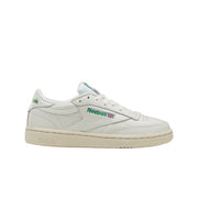 Reebok Women's Club C 85 Vintage Tennis Shoes, Chalk/Alabaster/Glen Green, Size 8