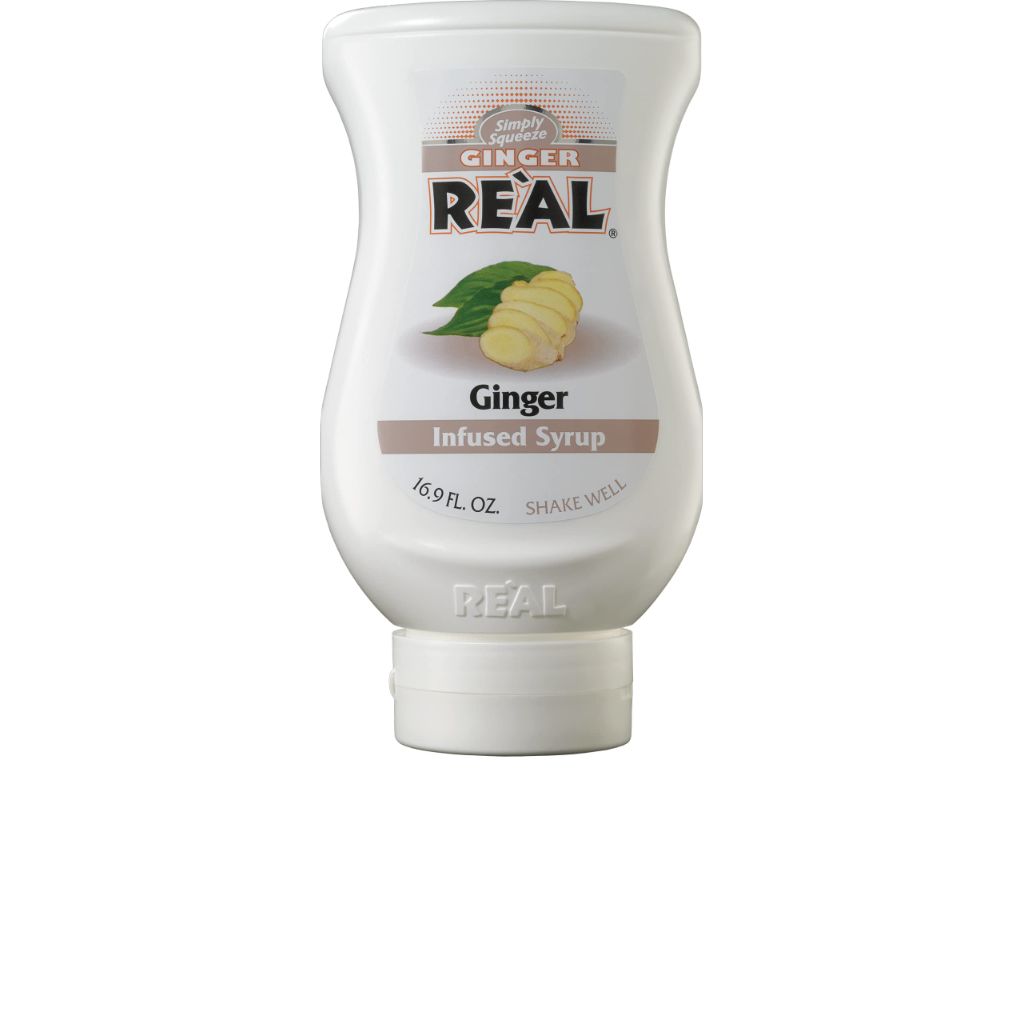 Ginger Reàl, Ginger Infused Syrup, 16.9 FL OZ Squeezable Bottle (Pack of 1)