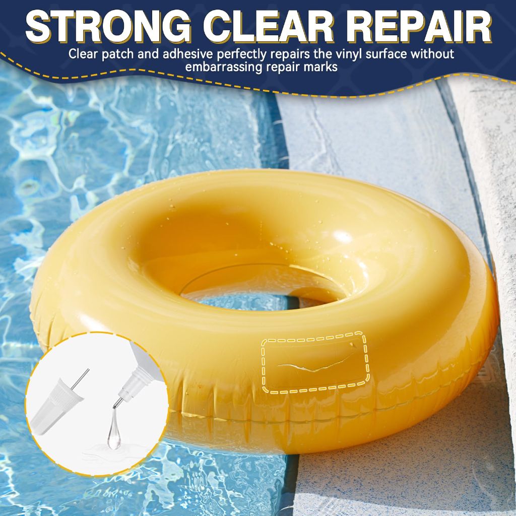 Tiepetly Vinyl Repair Kit Transparent  (15ml 2pack)