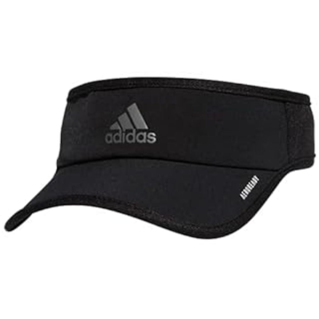 adidas Women's Superlite Performance Visor - Black/White, One Size
