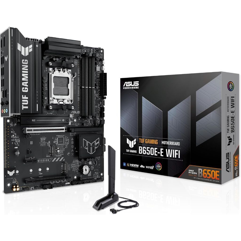 ASUS TUF GAMING B650E-E WIFI AMD AM5 ATX Motherboard, DDR5, PCIe 5.0 Ready