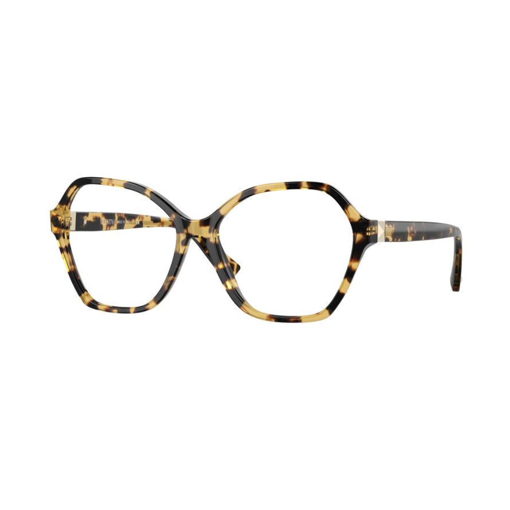 Valentino Women's VA3073 5036 Eyewear Frames - Light Havana, 55/15/140