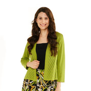 Womens Kasper Long Sleeve Open Chevron Cardigan