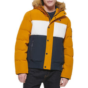Tommy Hilfiger Men's Arctic Cloth Quilted Snorkel Bomber Jacket, Yellow Gold, XX-Large