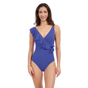 Profile by Gottex Women's Standard Tutti Frutti One Piece Swimsuit, Royal Blue