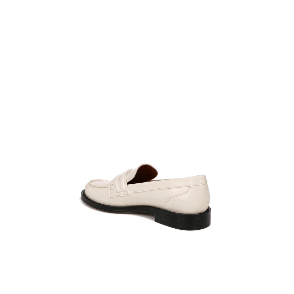 Franco Sarto Womens Lillian Slip On Penny Loafer Vanilla White 6.5 M