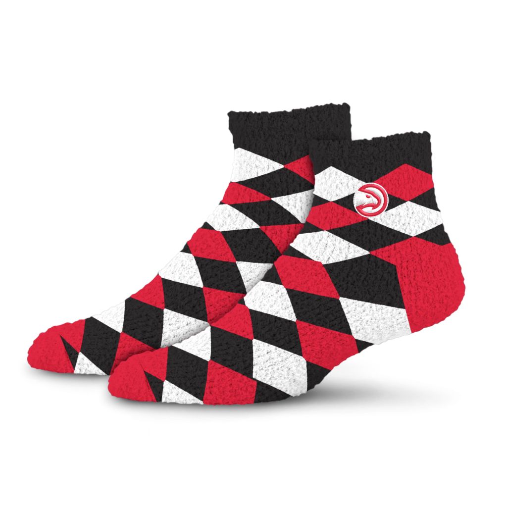 For Bare Feet NBA ATLANTA HAWKS Super Cozy Sleep Soft Sock Team Color OSFM