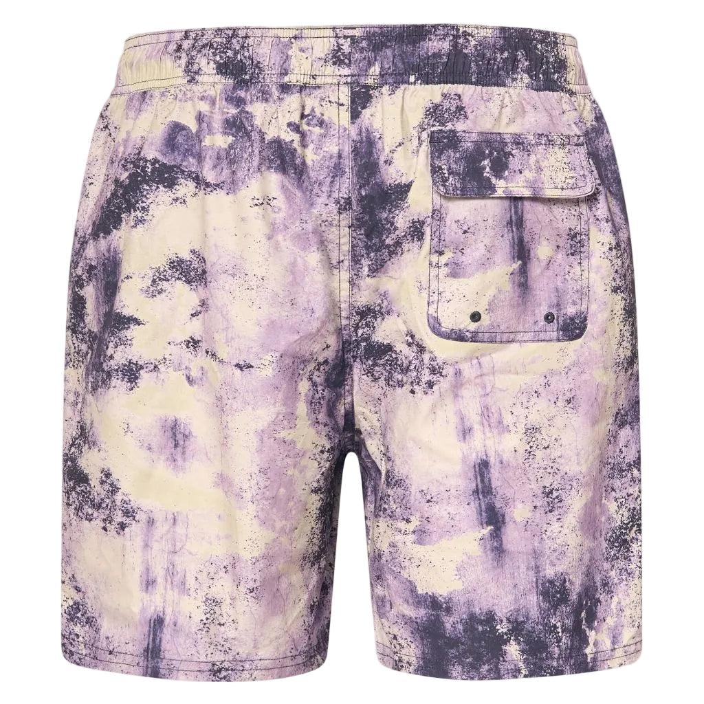 Oakley Men's Camo H2O Recycled 18" Beach short, Oxidation Print Lilac, SZ L