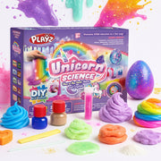 Playz Unicorn Slime & Crystals 100+ Science Experiments Kit Gift for Kids Age 8-12