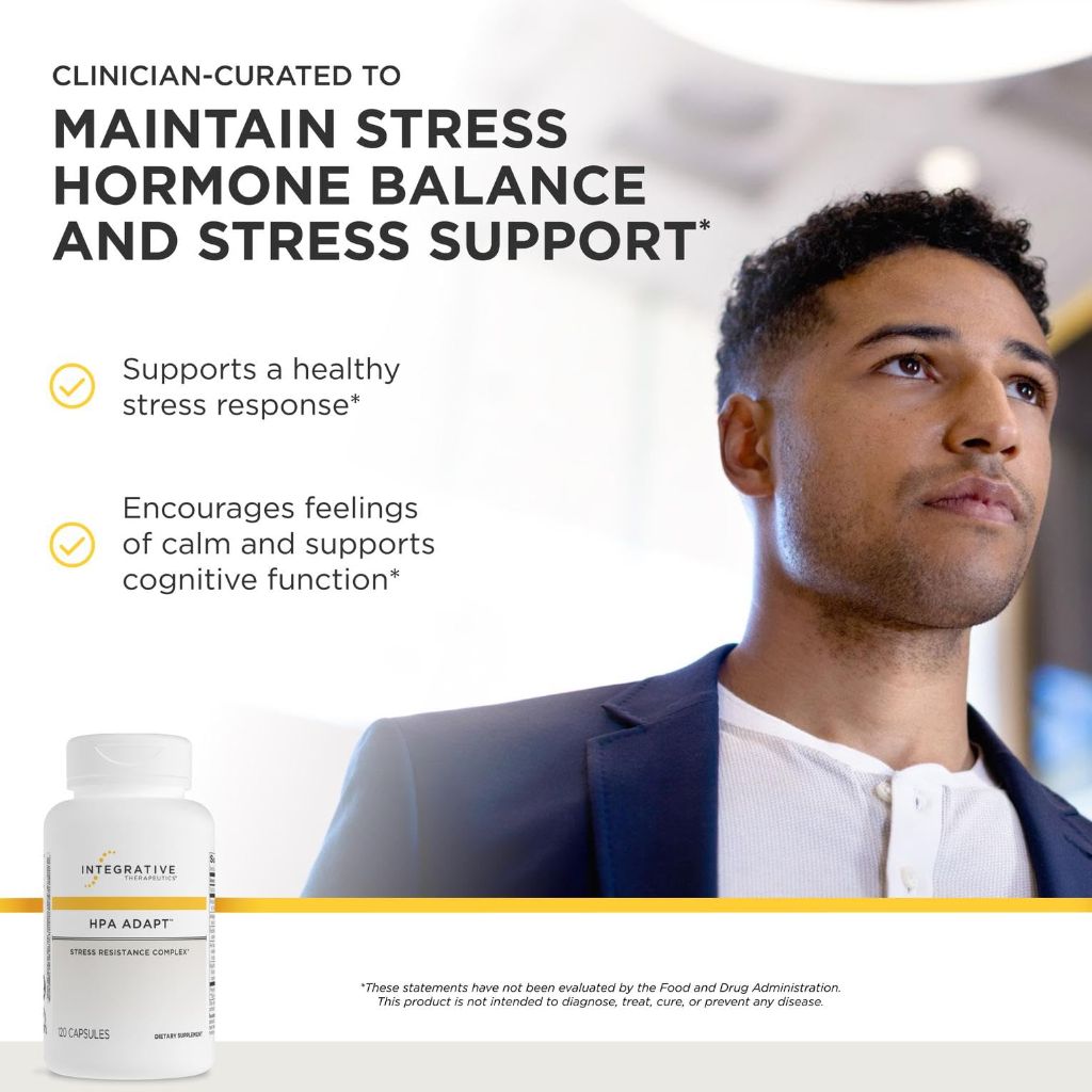 Integrative Therapeutics HPA Adapt Adaptogenic Supplement for Stress Support - 120 Capsules