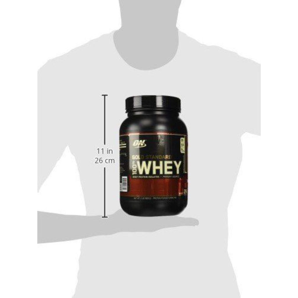 Whey Gold Standard Optimum Nutrition 100%, Double Rich Chocolate 2 Lbs (32oz)