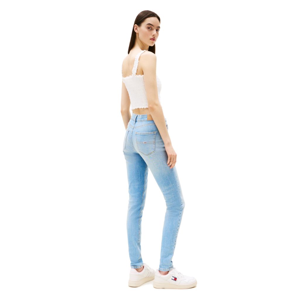 Tommy Jeans Women's Nora Mid Rise Skinny Jeans BI0214, Denim Light 34X32