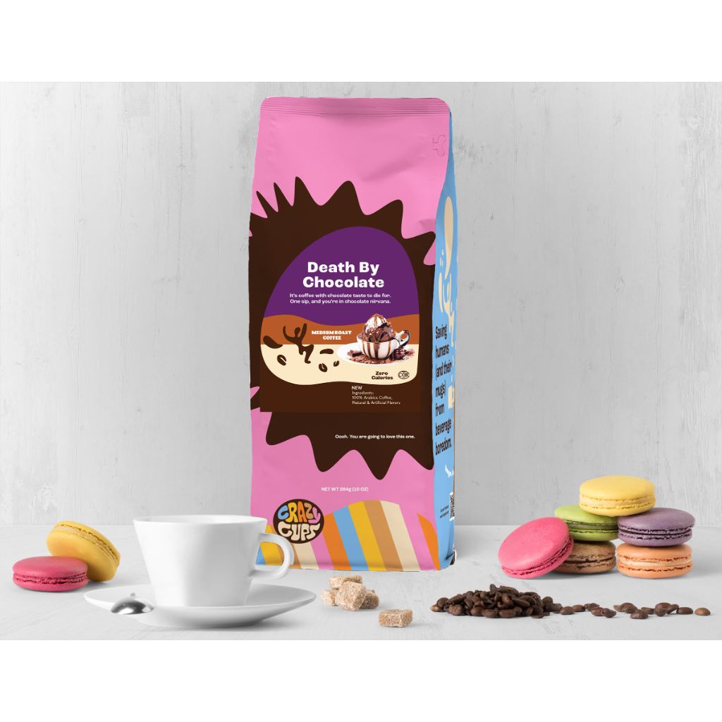 Crazy Cups Death By Chocolate 10 Oz, Medium Roast