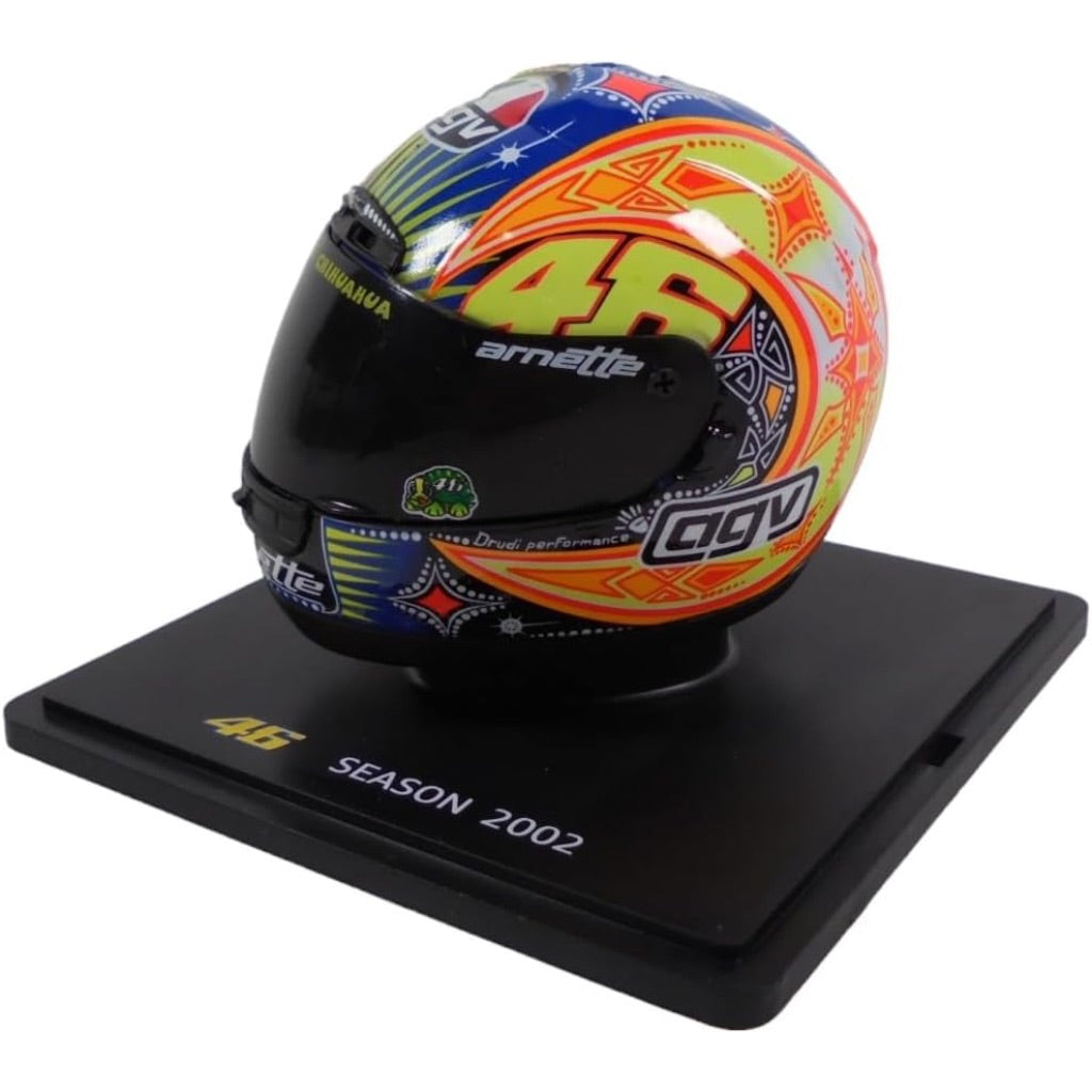 OPO 10 - Valentino Rossi Moto GP Season 2002 1/5 Scale Helmet Compatible with Honda RC211V - CR039