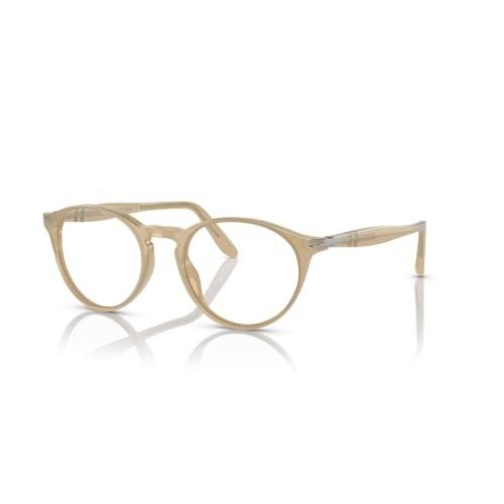 Persol Unisex PO3092V 1169 Eyewear Frames - Opal Beige, 50mm
