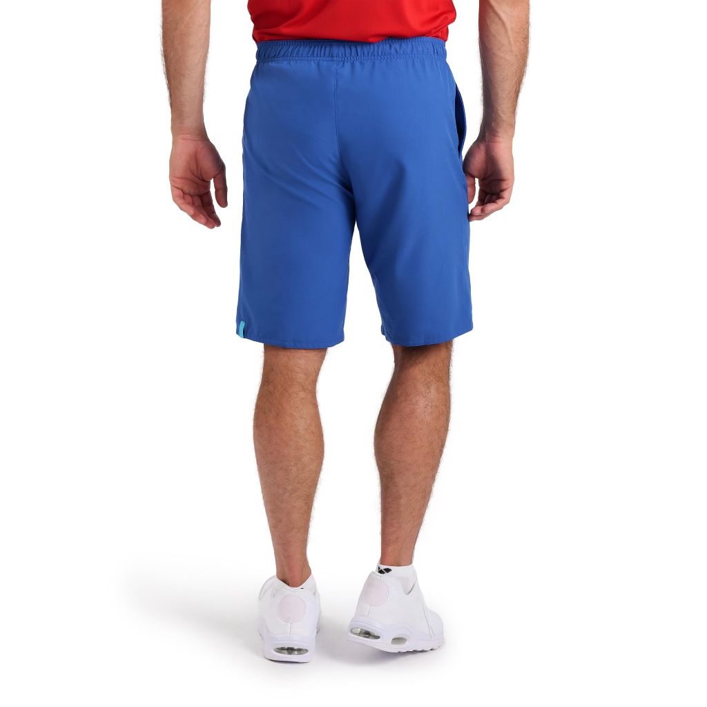 ARENA Team Unisex Bermuda Athletic Panel Shorts Polyester Beach Swim Trunks Inner Pocket for Sports or Water, Royal, Small