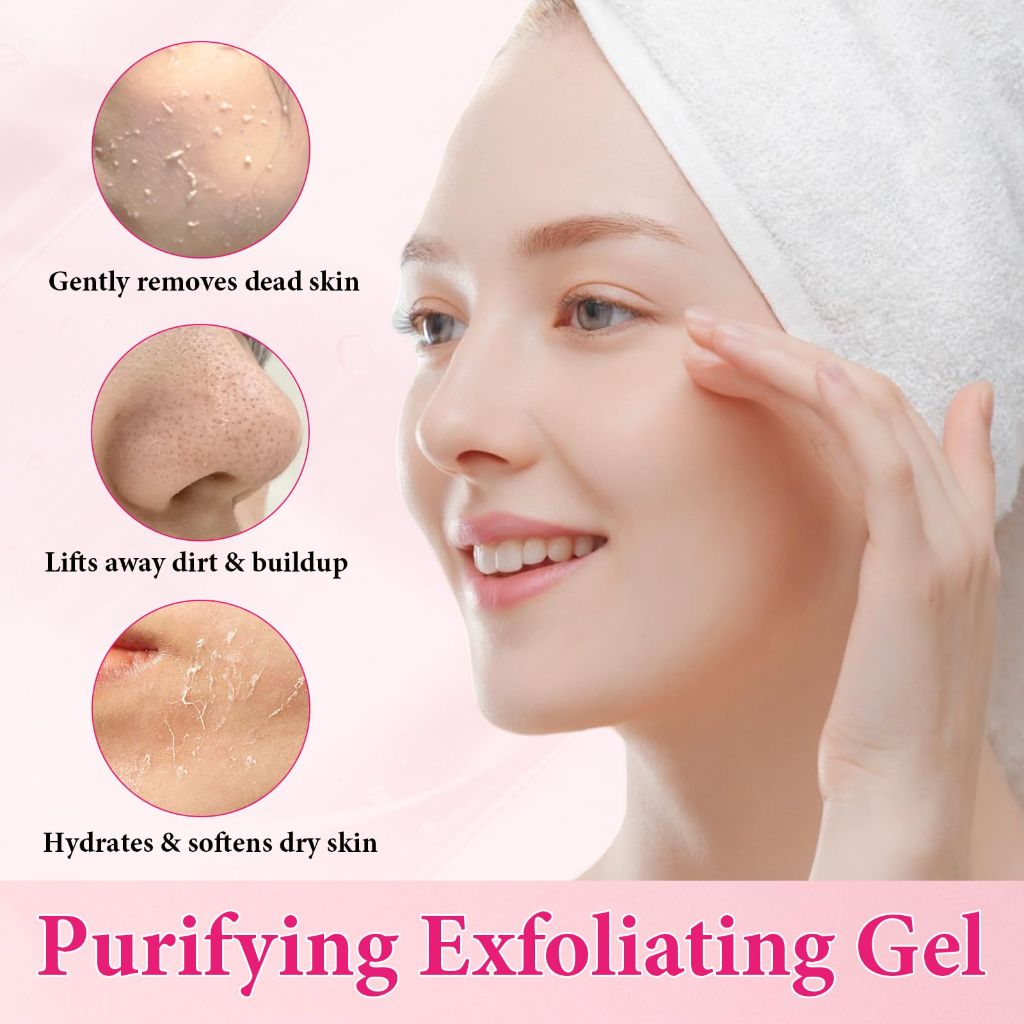 Yecuce Face Scrub & Purifying Exfoliating Gel, 1.76 oz.