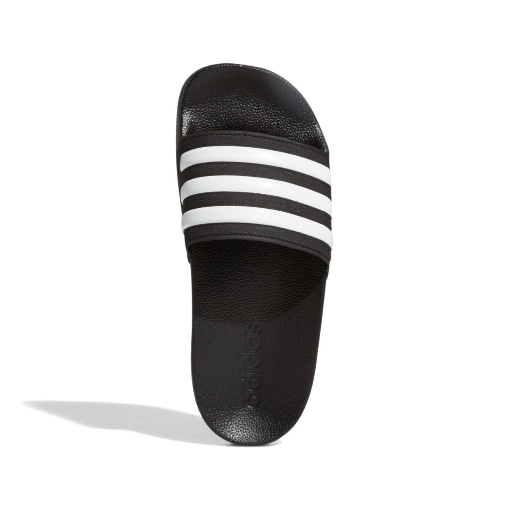 adidas Big Kid's Adilette Shower Slide Sandals - Core Black/White, Size 4 Big Kid