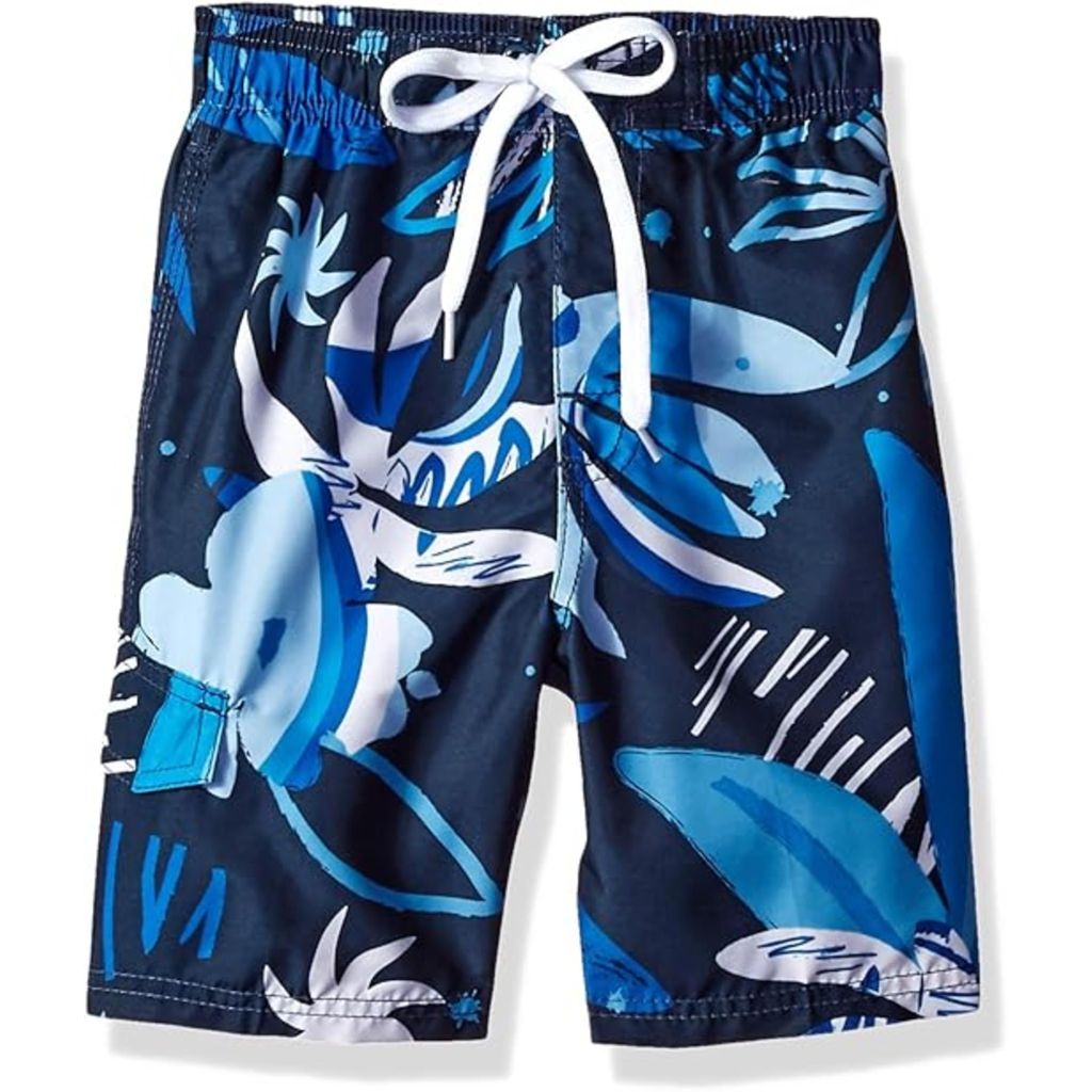 Kanu Surf Toddler Boys Optic Quick Dry Beach Swim Trunk, Baja Navy, 2T