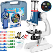 58-Piece Kids Microscope Kit - 100X-1200X Magnification