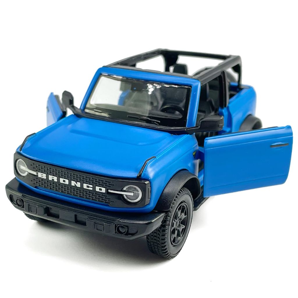 No-top Bronco Badlands Model Car 1/36 Scale Diecast Toy Cars Kids Toys for Boys\ Blue