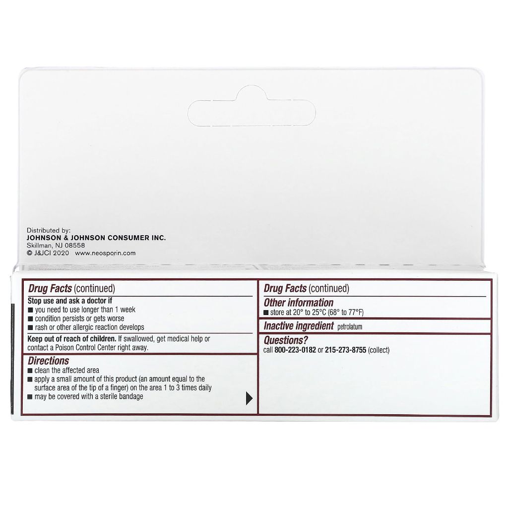 Polysporin First Aid Topical Antibiotic Skin Ointment With Bacitracin Zinc & Polymyxin B Sulfate, 1 oz