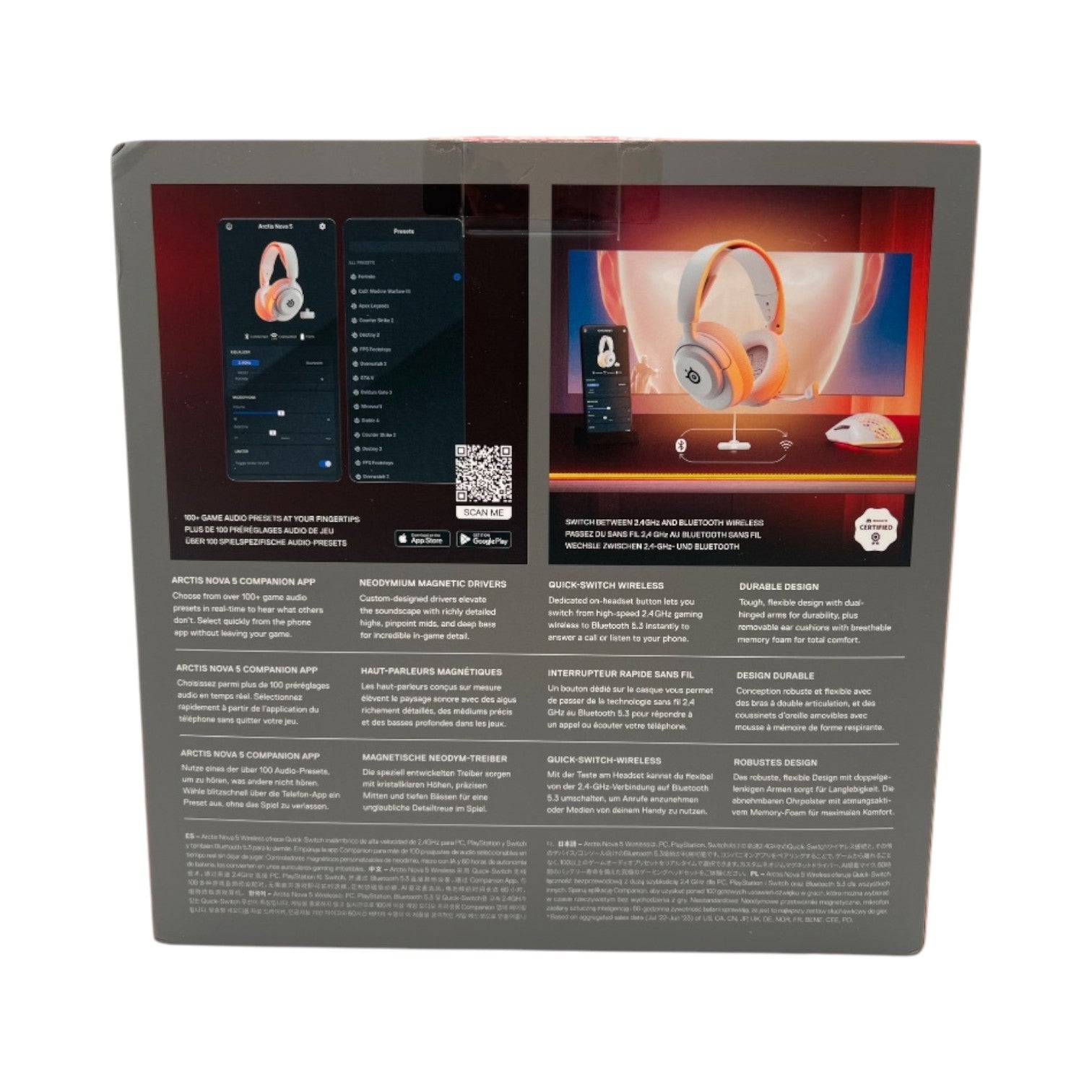 SteelSeries Arctis Nova 5 Wireless Gaming Headset - White