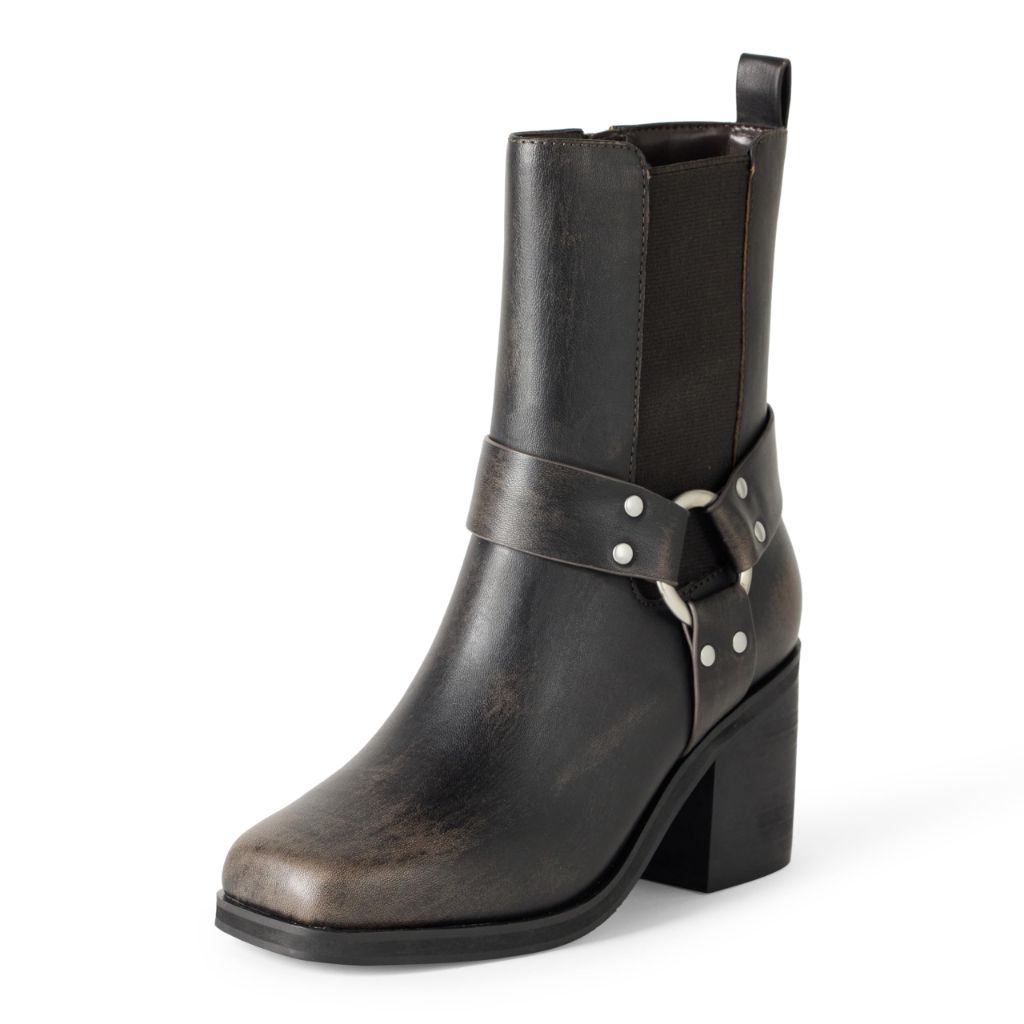 The Drop Women's Stevens Chelsea Boot, Distressed Cognac, 8