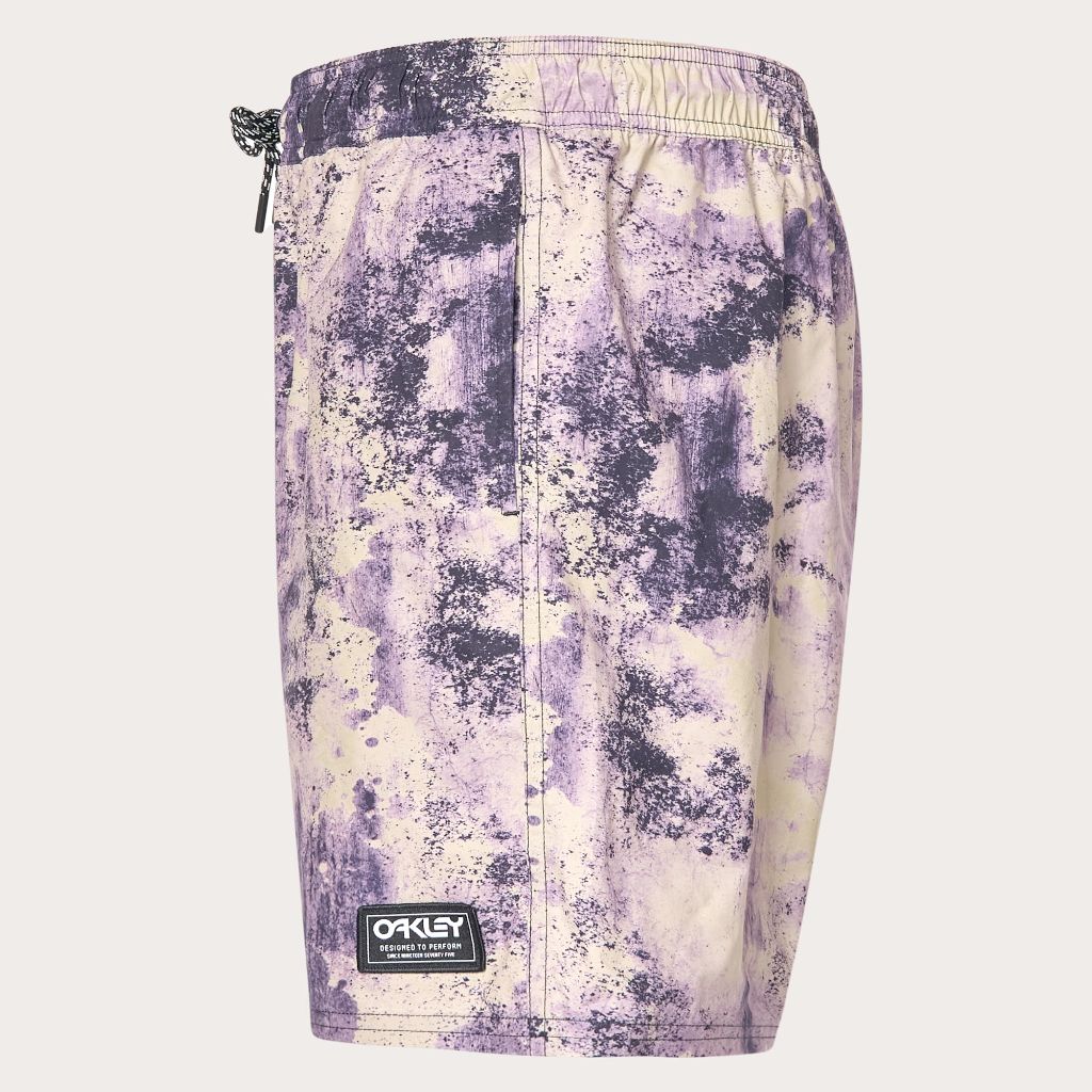 Oakley Men's Camo H2O Recycled 18" Beach short, Oxidation Print Lilac, SZ L