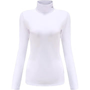 SSLR-2 Pack Thermal-Shirts for-Women-Turtleneck Long Sleeve Tops Fleece Lined Winter Slim Fitted Mock Neck Base Layer(XX-Large, Full White)